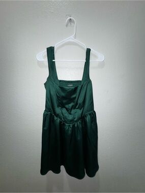wild fable Emerald Green Satin Dress